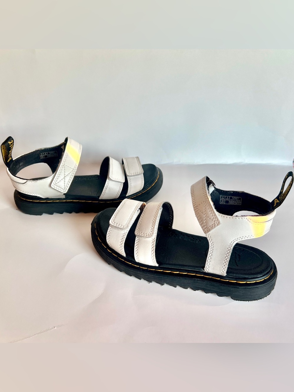 Dr. Martens White Klaire J Kids’ Sandals